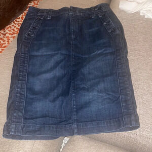 Anthropologie Level 99 Denim pencil skirt